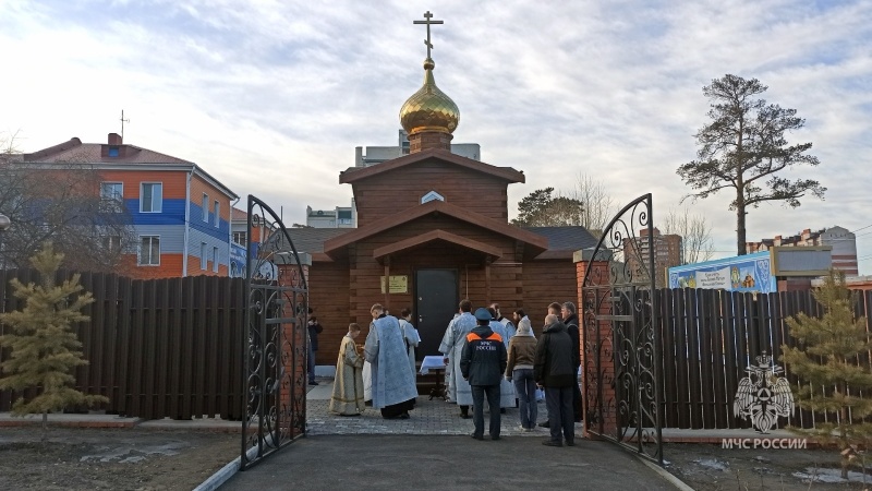 Православные могут освятить куличи в храме в честь иконы «Неопалимая купина» на территории пожарно-спасательной части №6 в Чите